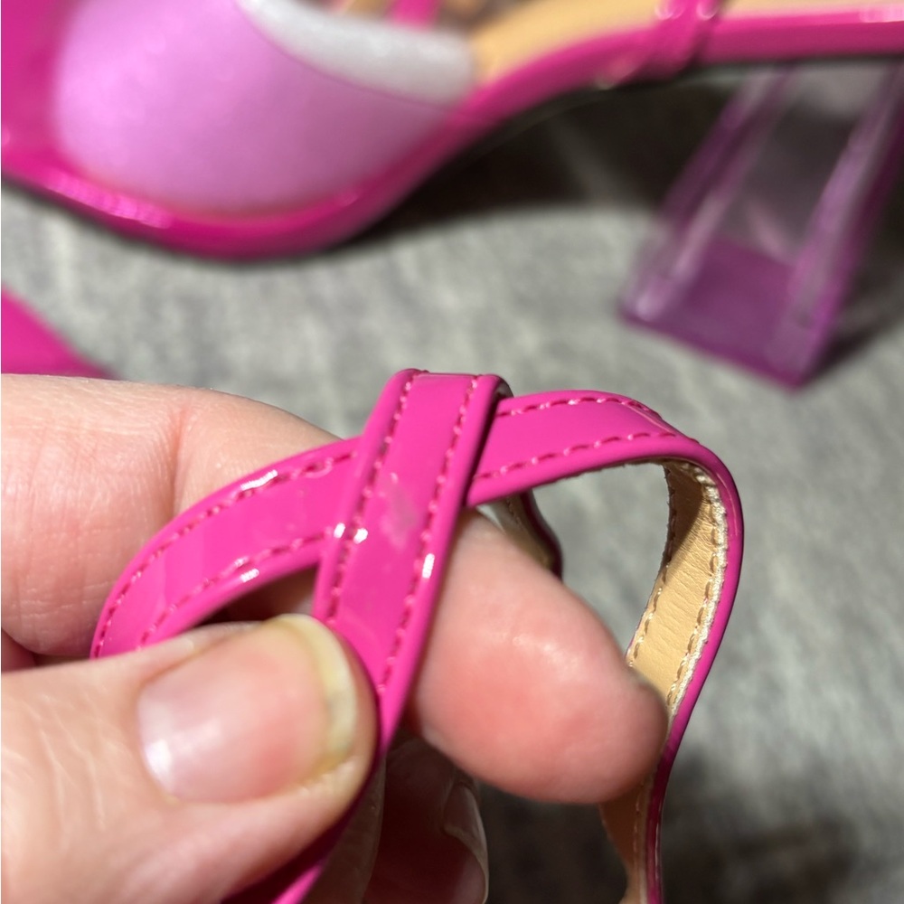 Stylish Pink Women's Heels, size 8 - Picture 7 of 11